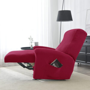 Burgundy Microfibre Recliner Armchair Cover