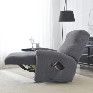 Charcoal Grey Microfibre Recliner Armchair Cover