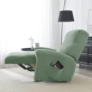 Light Green Microfibre Recliner Armchair Cover
