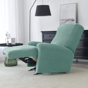 Moss Green Jacquard Recliner Armchair Cover