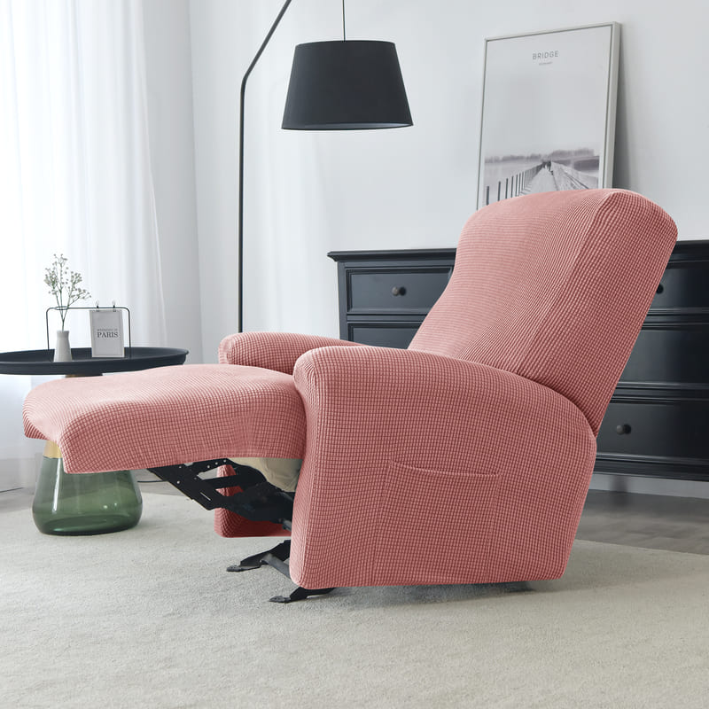 Pink Jacquard Recliner Armchair Cover 1 Pink Jacquard Recliner Armchair Cover